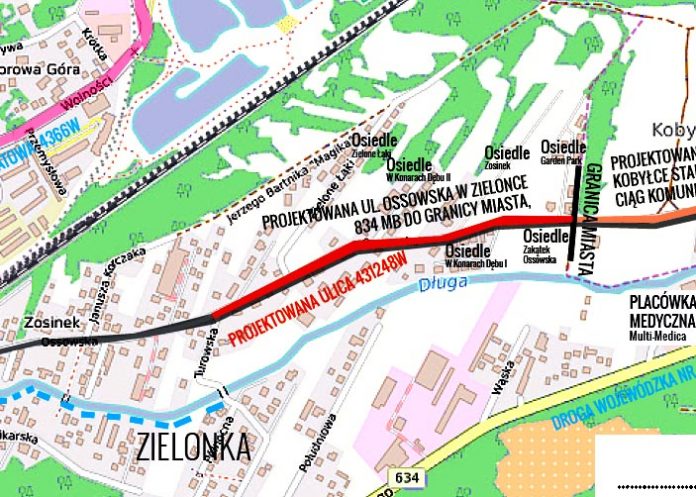 Przebudowa ulicy Ossowskiej w Zielonce