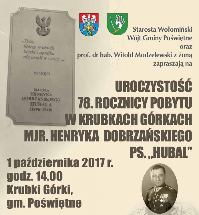 78. rocznica pobytu mjr. Henryka Dobrzańskiego ps.