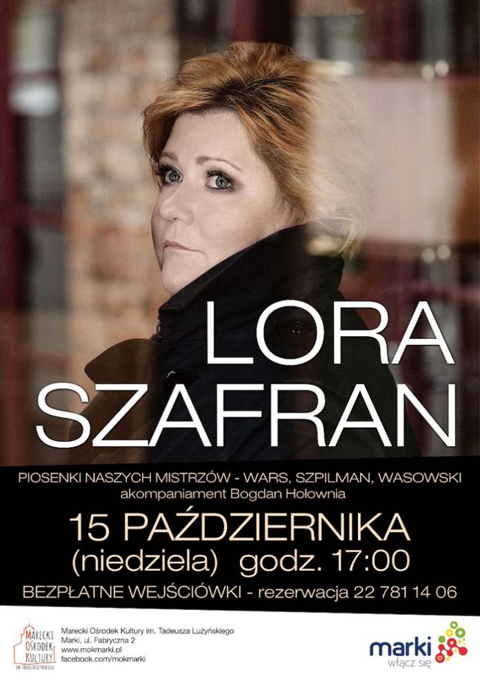 Koncert Lory Szafran w Mareckim Ośrodku Kultury