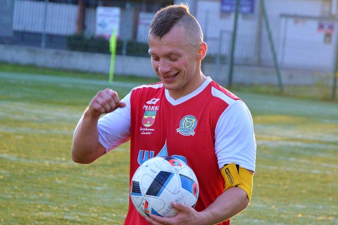 Mariusz Rogalski, pomocnik Marcovia Marki, fot: Marcovia Marki