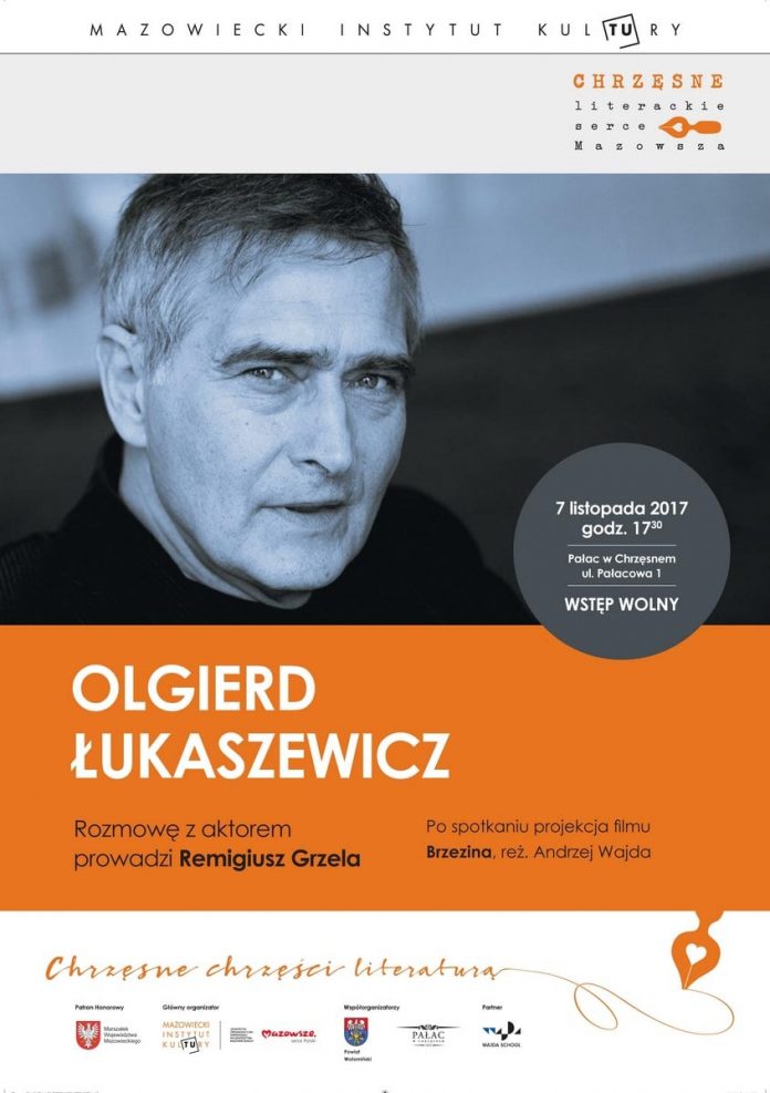 Spotkanie z Olgierdem Łukaszewiczem w Pałacu w Chrzęsnem