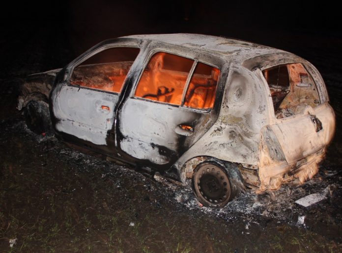 Tłuszcz - przywłaszczył samochód, kierował nim po alkoholu, a na koniec go spalił,