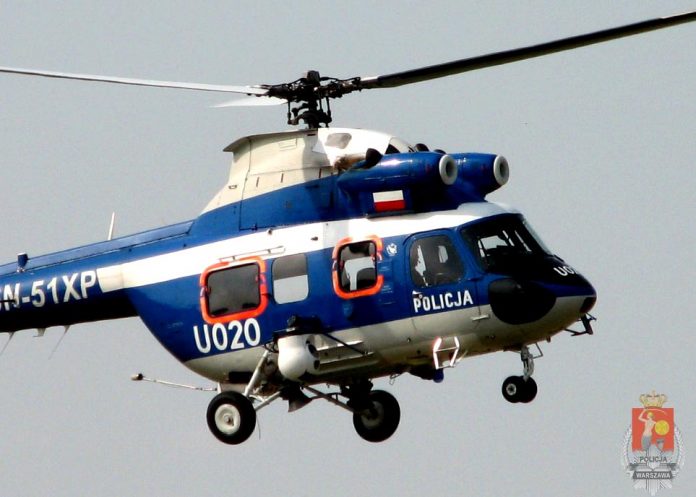 Policyjny helikoper, fot: Komenda Stołeczna Policji