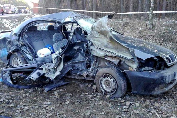 Groźny wypadek na DK 50, fot: OSP Jadów