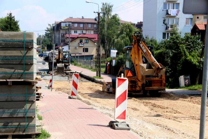 Remont ulicy Powstańców w Zielonce, fot: zielonka.pl