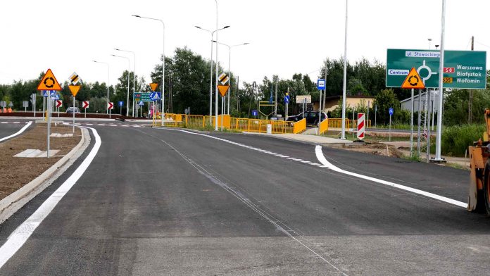 Rondo na ulicy Wołomińskiej w Radzyminie, fot: WWL24