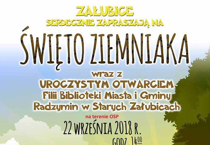 Otwarcie filii biblioteki i święto ziemniaka w Starych Załubicach