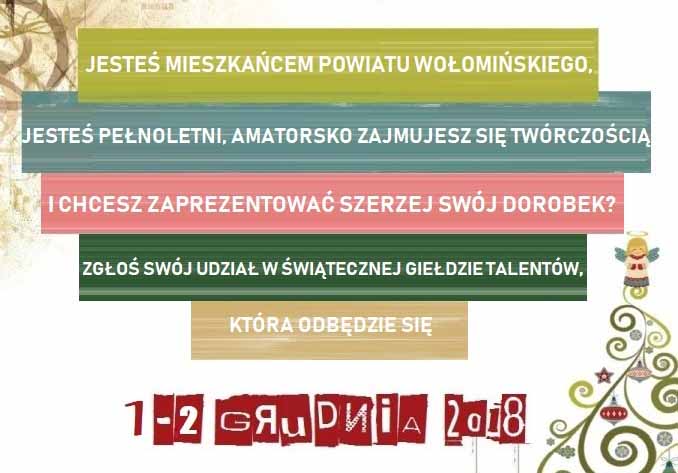 Świąteczna Giełda Talentów w wołomińskiej Fabryczce