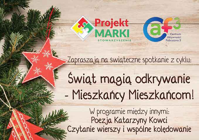 Wieczór poetycko-kolędowy w CAF3 w Markach