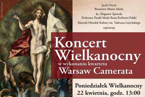 Wielkanocny koncert muzyki klasycznej w Markach