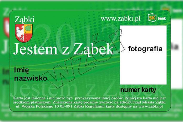 Nowa karta mieszkańca Ząbek – tylko za PIT