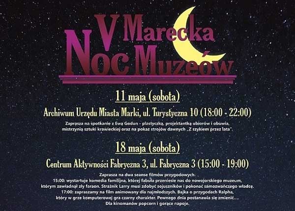 V Marecka Noc Muzeów