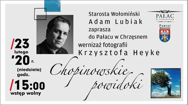 Wernisaż fotografii i koncert fortepianowy w Pałacu w Chrzęsnem