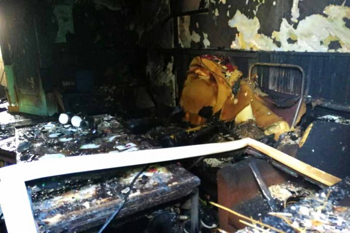 Tragiczny pożar budynku w Jadowie, fot: OSP Jadów