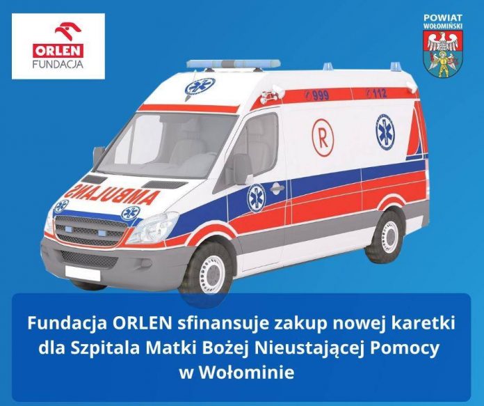 Nowa karetka dla szpitala w Wołominie