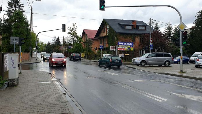 Skrzyżowanie ulic Ząbkowskiej i Fabrycznej w Markach, fot: WWL24