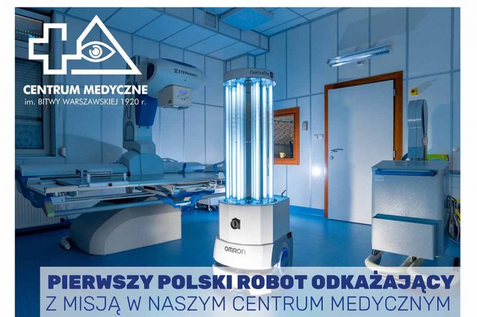 Pierwszy polski robot odkażający z misją w CM Radzymin