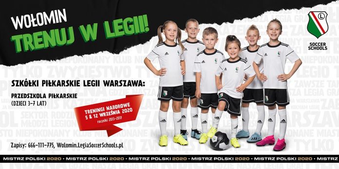Zajęcia piłkarskie z Legią Warszawa dla najmłodszych mieszkańców Wołomina