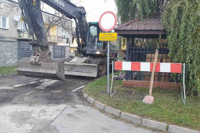 Remont ulic Szerokiej, Skowroniej i Pomorskiej w Markach, fot: marki.pl