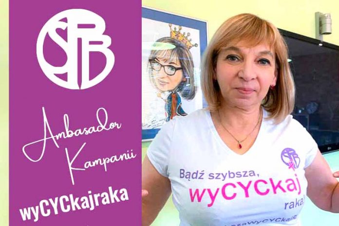 Burmistrz Elżbieta Radwan ambasadorką akcji #wyCYCkaj raka