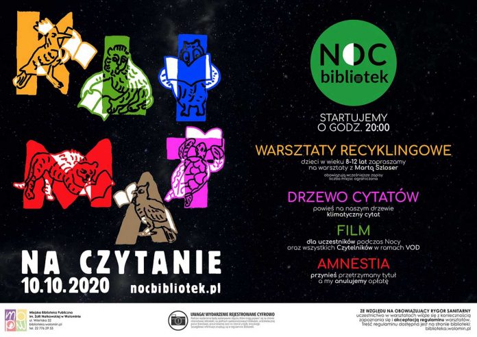 Noc Bibliotek 2020 – Klimat na czytanie