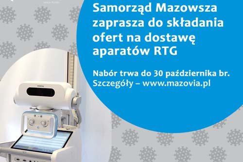 Mazowsze kupuje mobilne aparaty RTG