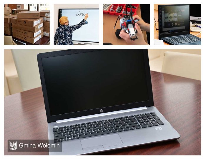 Ponad 400 laptopów trafiło do wołomińskich szkół, fot: wolomin.org