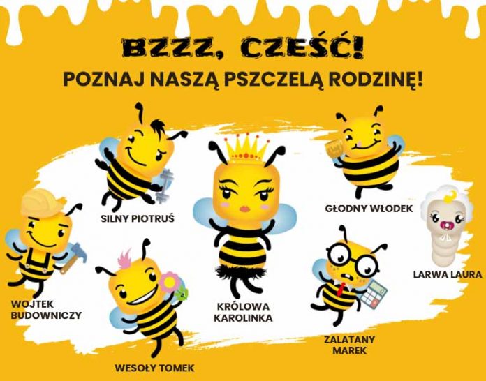 Pszczółkowy maj w Galerii Wołomin, ilustracja: galeriawolomin.pl