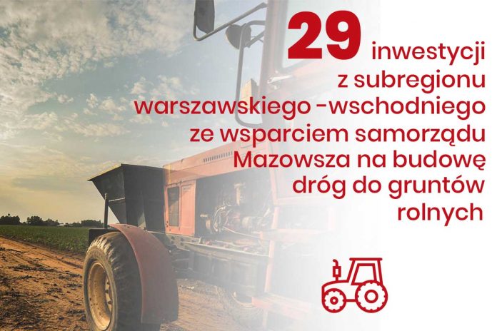 Drogi dojazdowe do gruntów rolnych ze wsparciem z budżetu Mazowsza, fot: mazovia.pl