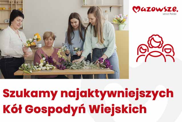 Szukamy najlepszych kół gospodyń wiejskich na Mazowszu, fot: mazovia.pl