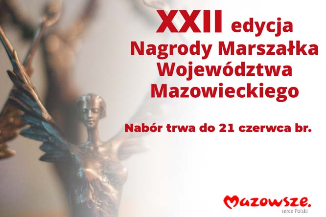 Można zgłaszać kandydatów do Nagrody Marszałka Województwa Mazowieckiego, ilustracja: mazovia.pl