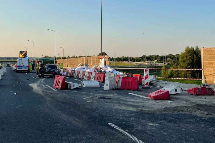 Śmiertelny wypadek na trasie S8 w Nadmie, fot: Autopomoc Zawadzki