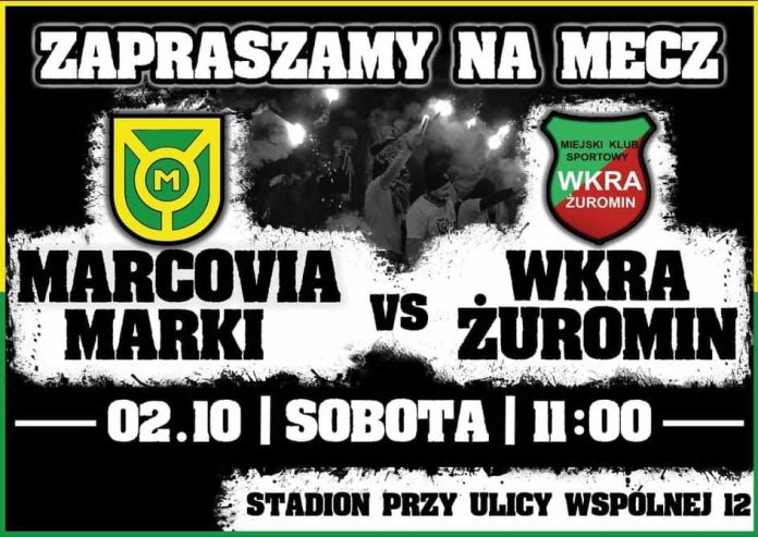 W najbliższą sobotę Marcovia Marki zmierzy się z Wkrą Żuromin