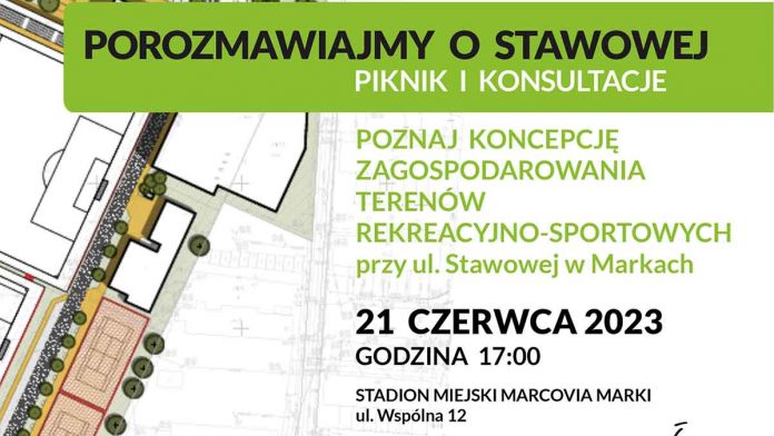 Konsultacje społeczne dotyczące terenów przy ulicy Stawowej w Markach