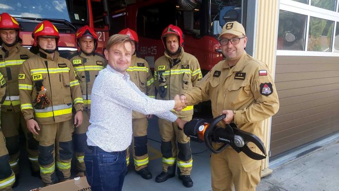 Nowy sprzęt ratowniczy w JRG Wołomin, fot. KP PSP Wołomin