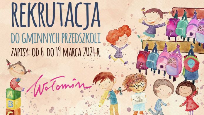 Od 6 do 19 marca trwa rekrutacja do gminnych przedszkoli