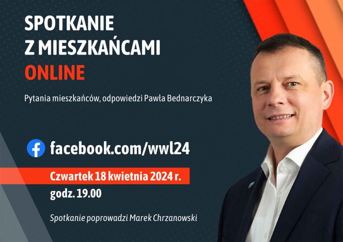 Spotkanie online z Burmistrzem Tłuszcza Pawłem Bednarczykiem
