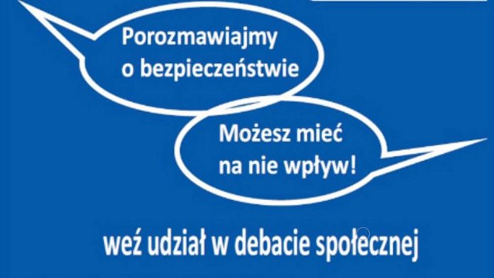 Komendant policji zaprasza do udziału w debacie społecznej