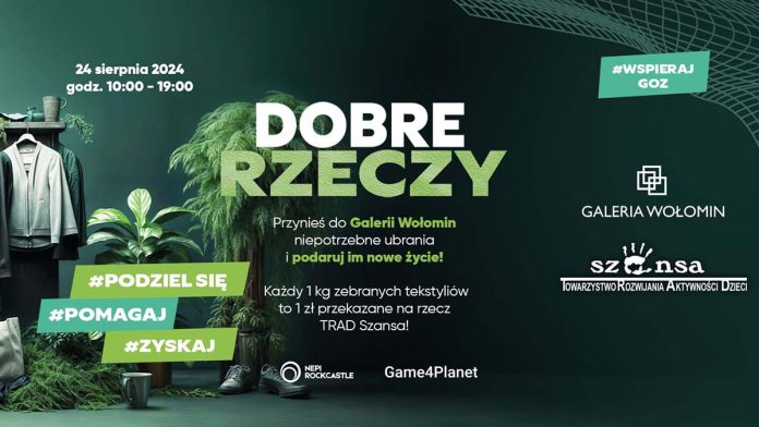Wielka zbiórka odzieży w Galerii Wołomin