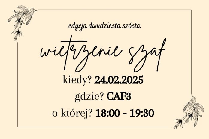 Wietrzenie szaf w CAF3