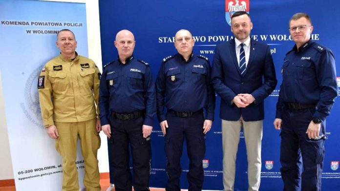 Odprawa podsumowująca wyniki wołomińskiej Komendy za 2024 rok, fot. policja.pl
