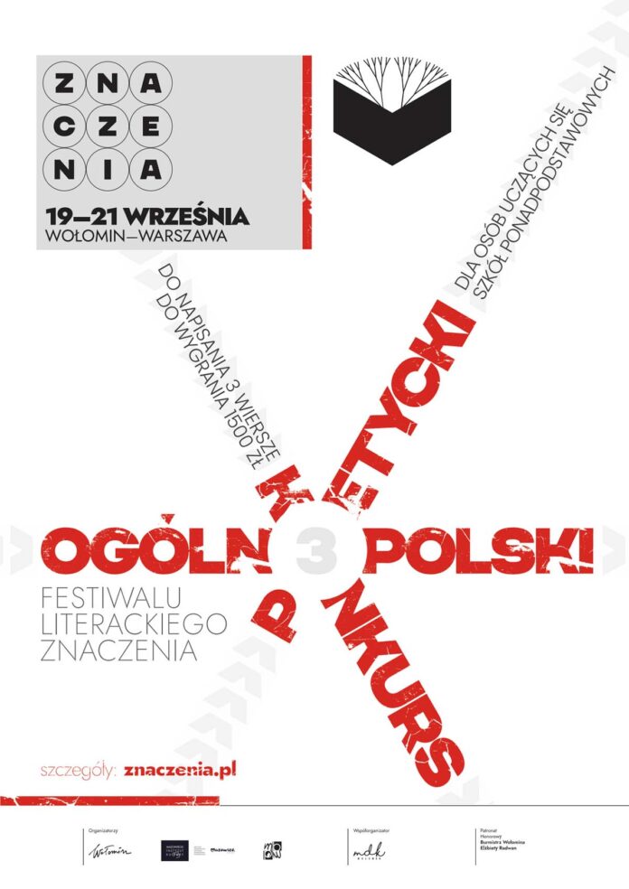 Rusza 3. Ogólnopolski Konkurs Poetycki Festiwalu Literackiego Znaczenia