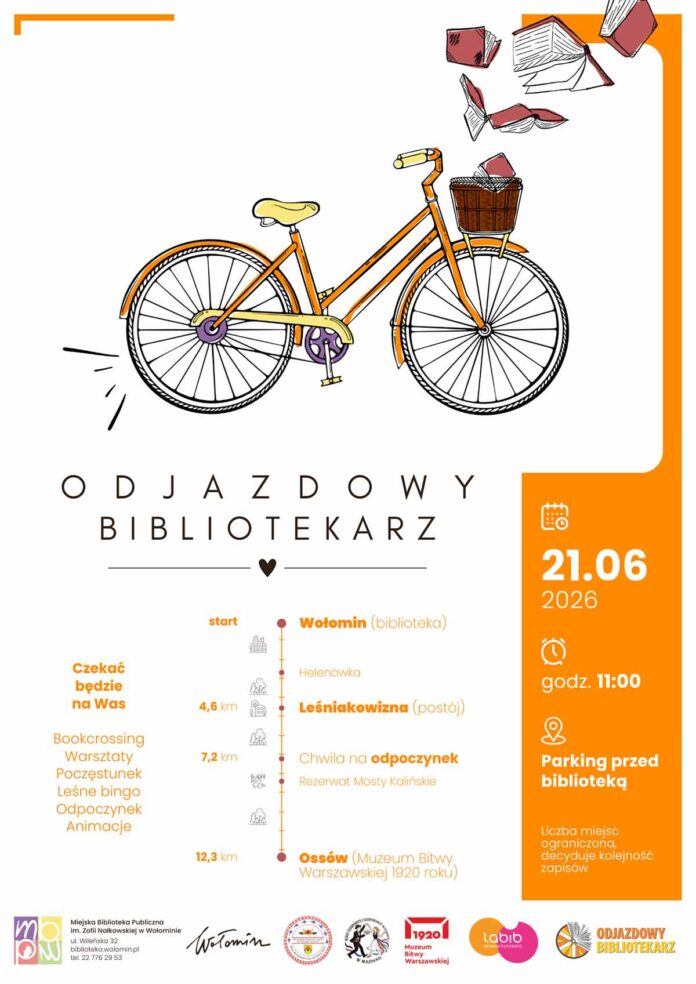 Książki, rowery i dobra energia. Przed nami rajd „Odjazdowy Bibliotekarz”