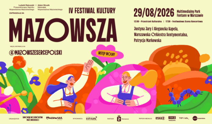 IV Festiwal Kultury Mazowsza już 29 sierpnia. Na scenie m.in. Patrycja Markowska