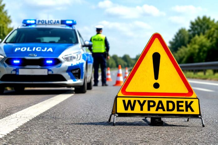Wypadek drogowy, fot. policja.pl
