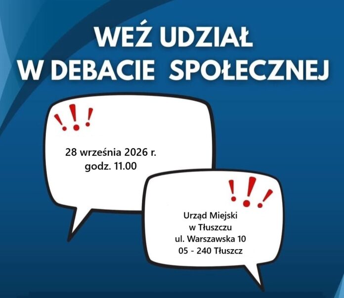Debata o bezpieczeństwie w Tłuszczu. Policja zaprasza mieszkańców