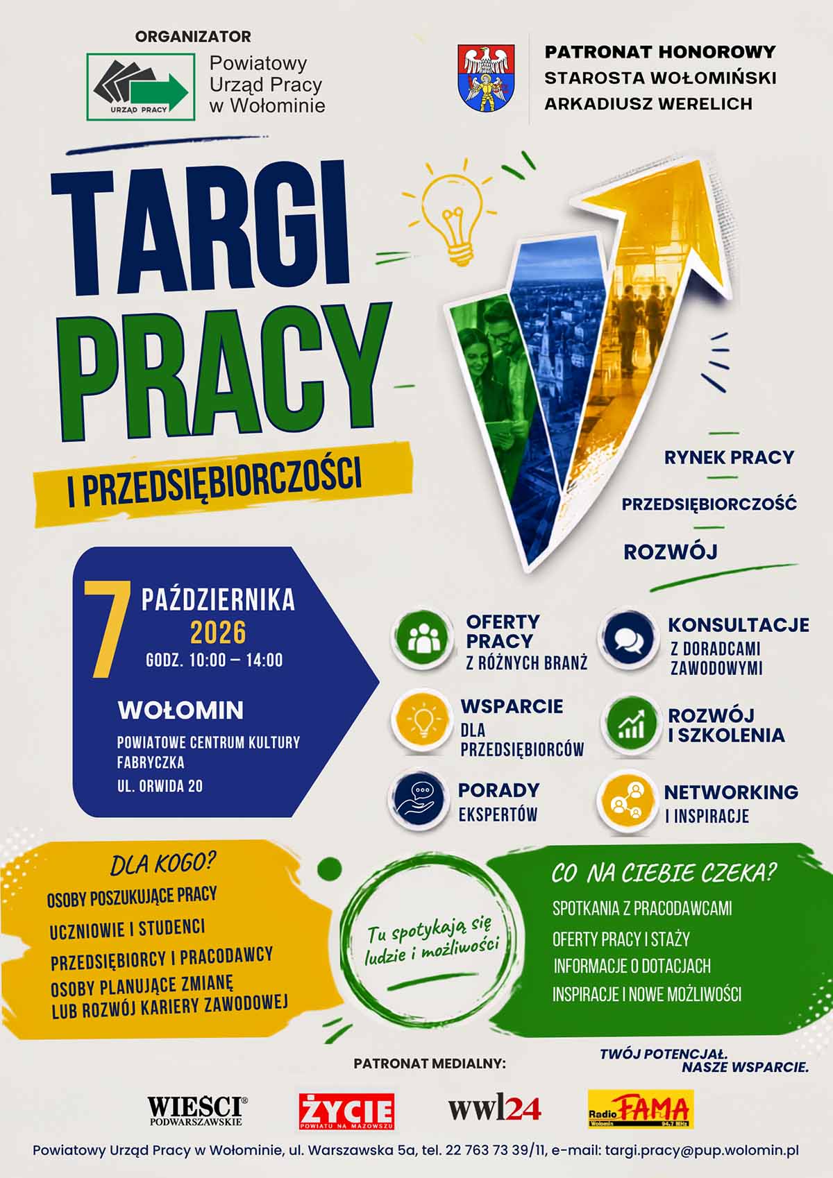 Targi Pracy w Wołominie. Oferty pracy, staże, szkolenia i konsultacje
