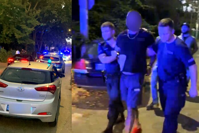 Pościg w Zielonce. 39-latek wyciągnął nóż i groził policjantom, fot. policja.pl
