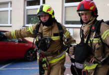 Uderzenie dronem i ewakuacja pacjentów. Ćwiczenia „Szpital26” w Wołominie